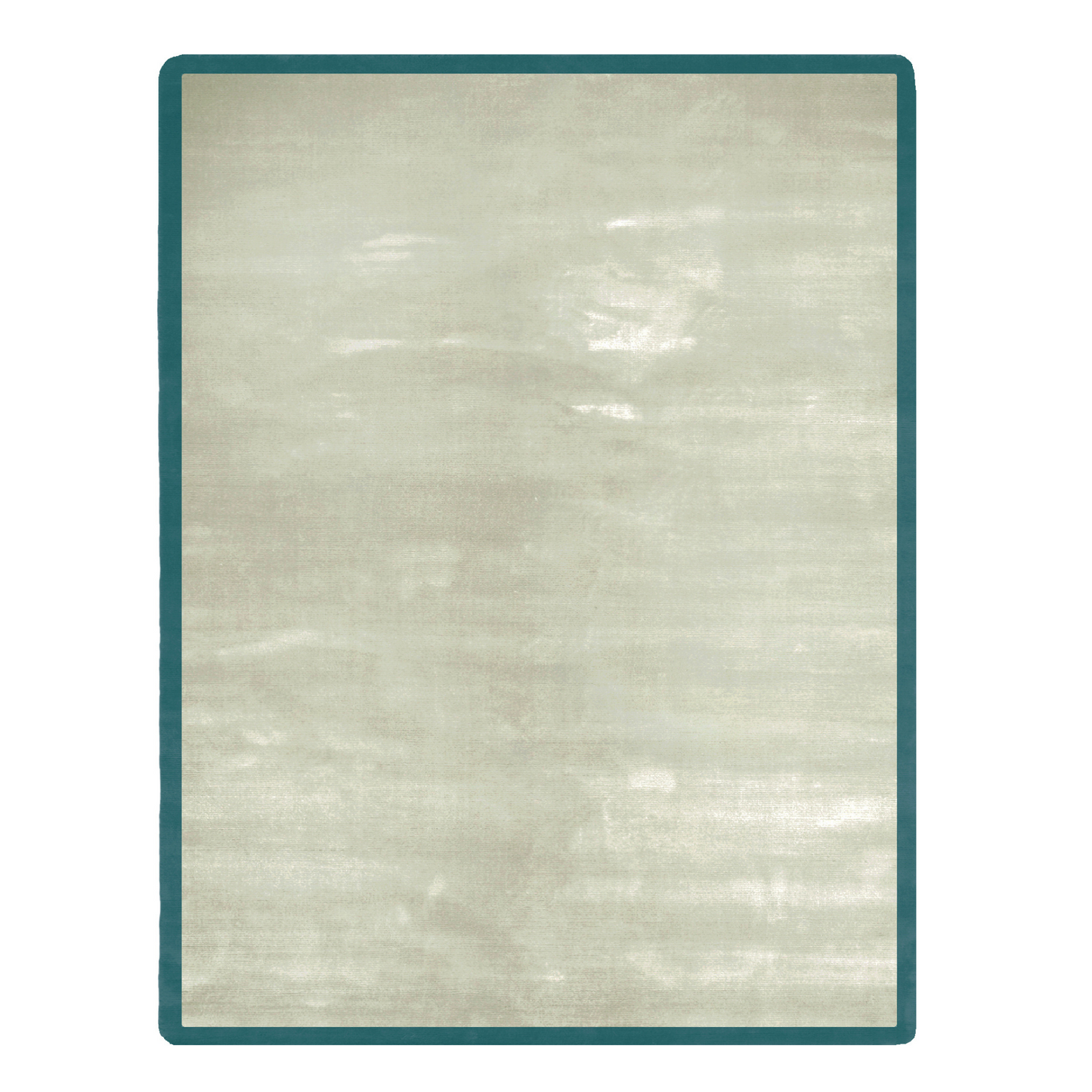 Velour Rug - Teal Green